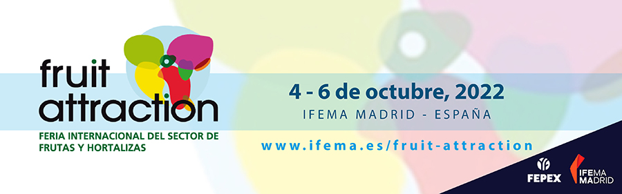 Logotipo de la feria de frutas 4-6 de octubre de 2022 IFEMA Madrid España