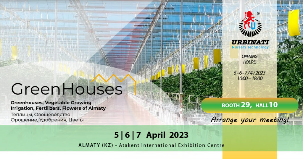 GREENHOUSES Almaty invito  5-6-7 aprile 2023  Urbinati
