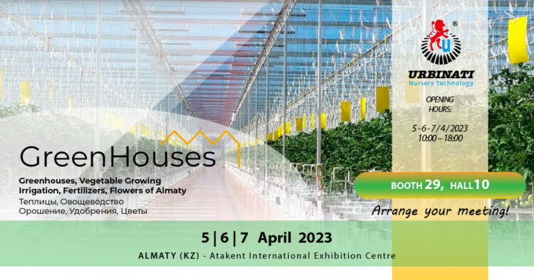 GREENHOUSES Almaty invitación 5-6-7 de abril de 2023 Urbinati